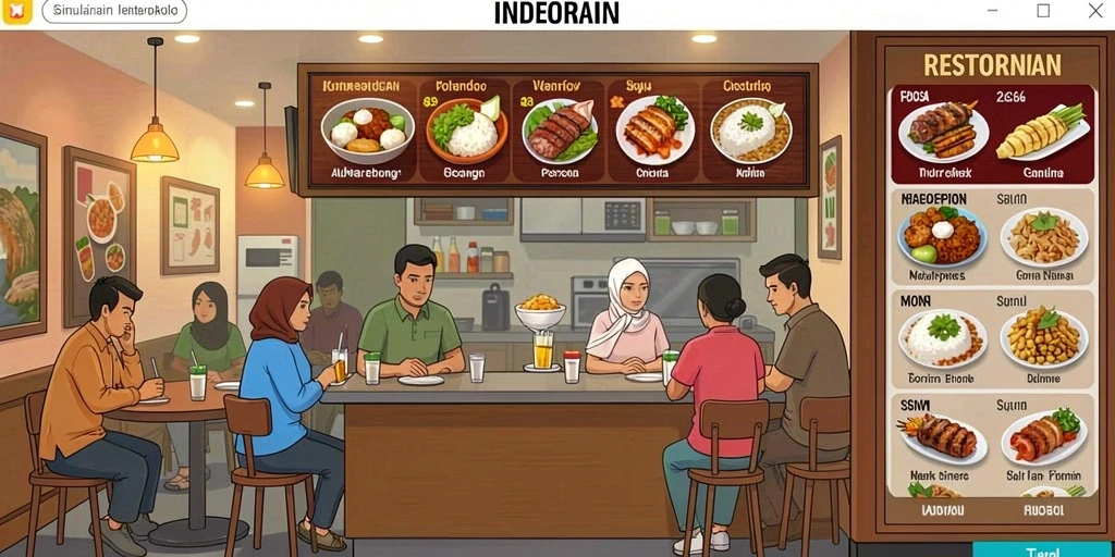 Tampilan antarmuka utama game yang menarik.