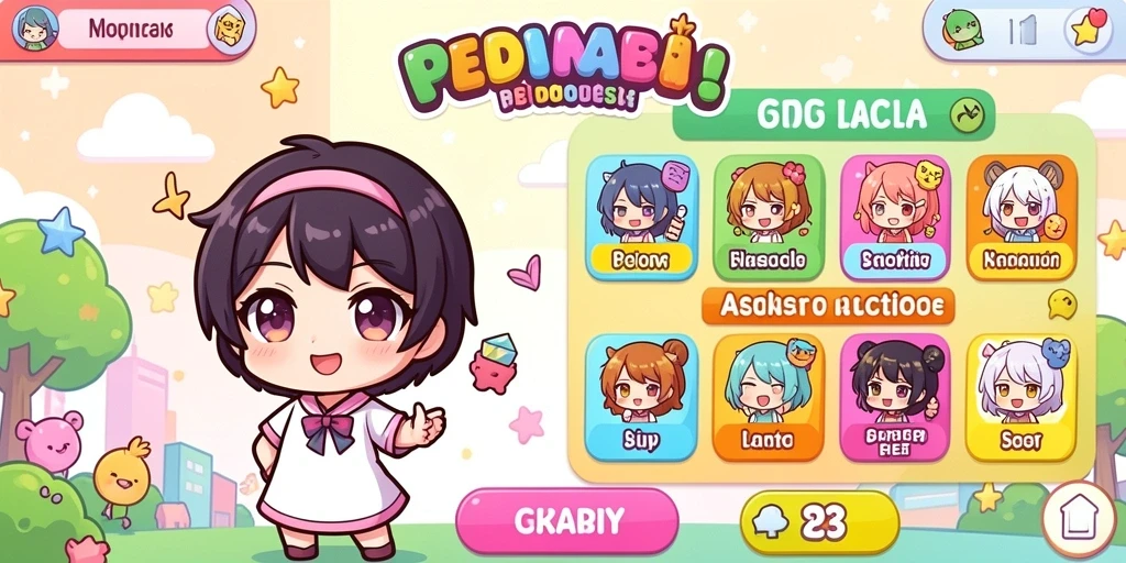 Tampilan awal yang menarik dengan menu pilihan.