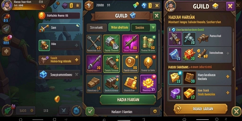 Tampilan awal permainan yang menarik dan mengundang.