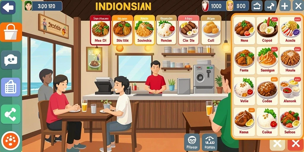Tampilan awal aplikasi IDAGAME yang menarik.