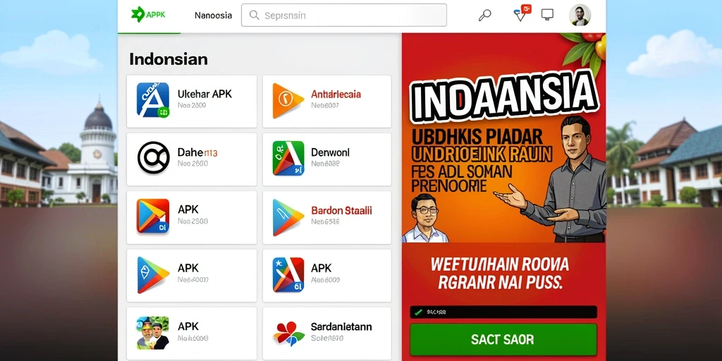 Tampilan awal yang menarik dan user-friendly.