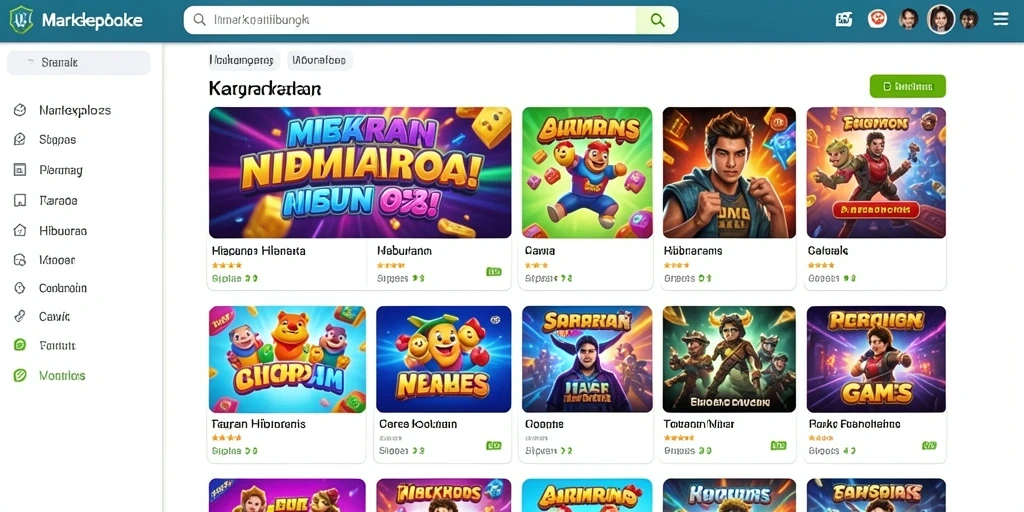 Tampilan grafis yang memukau dalam permainan.