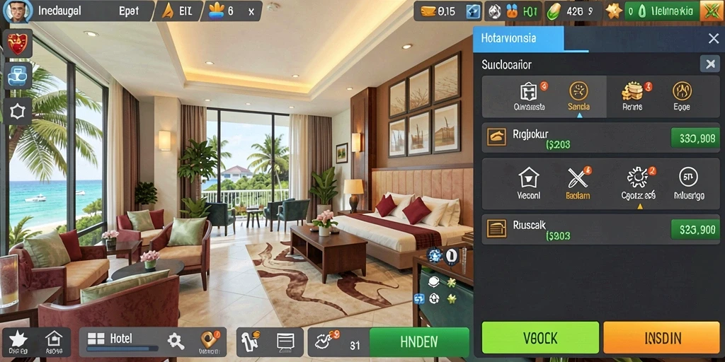 Tampilan utama PC777 yang menarik dan mudah dinavigasi.