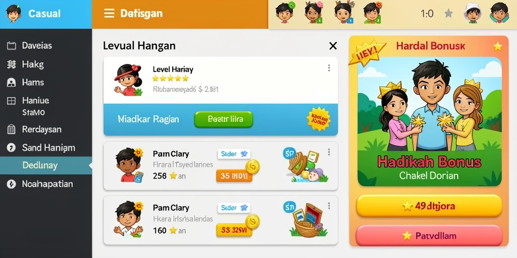 Tampilan menu yang menarik dan sederhana.