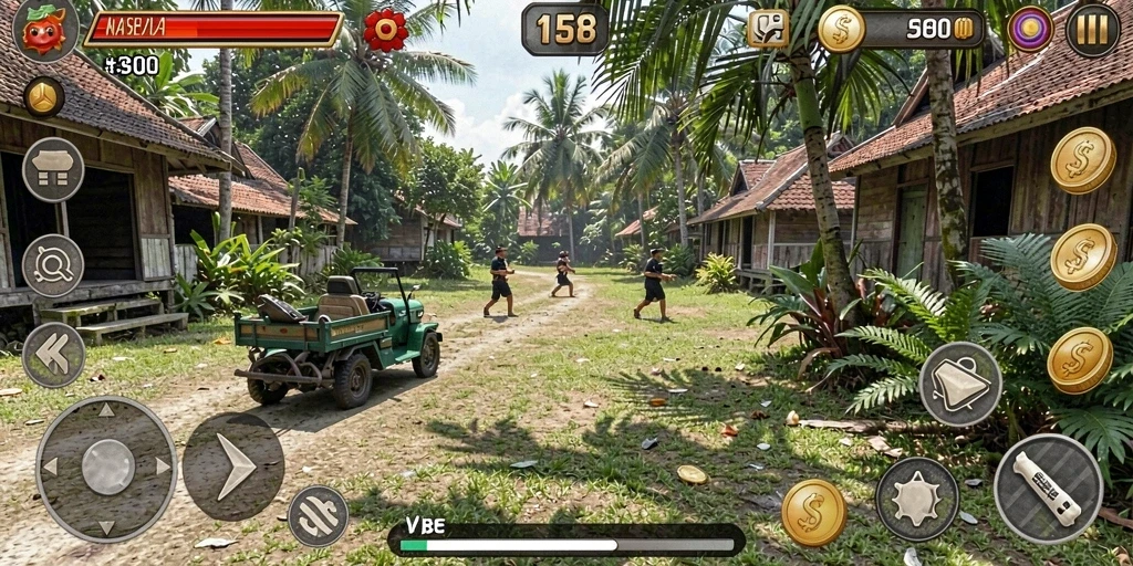 Screenshot menampilkan misi petualangan yang mendebarkan.