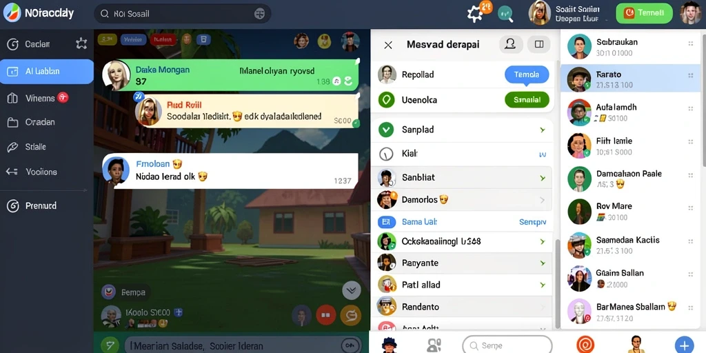 Screenshot menunjukkan tampilan antarmuka permainan yang menarik.