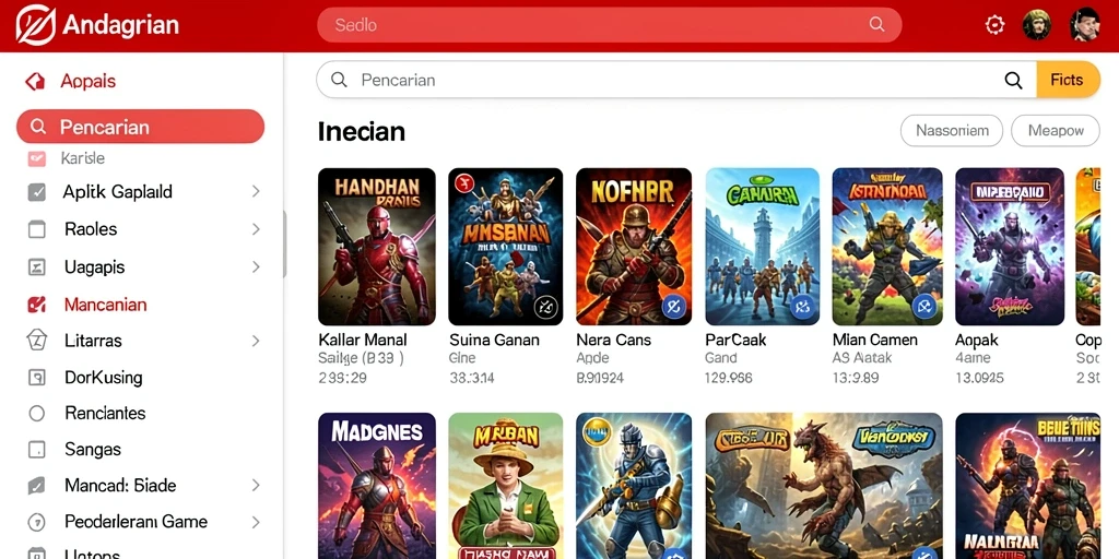 Antarmuka pengguna yang intuitif dan menarik.